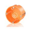 Gipszkarton szerelvénydoboz 1-es kerek 68mm-átmérő narancs műanyag csavarral E115 F-TRONIC