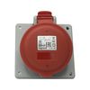 Ipari dugalj beépíthető 16A 5P 400V(50+60Hz) piros egyenes P17 Tempra PRO Dafbe-164k06 LEGRAND