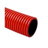 Védőcső 50m 125mm kívül hullámos, belül sima piros polietilén (PE) hajlítható KOPOFLEX KOPOS
